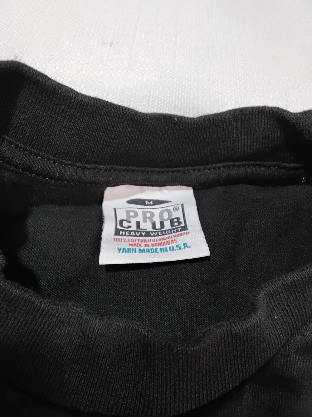 Proclub Men's Black Crewneck Long Sleeve Tee-shirt Sz M.